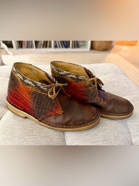 Clarks x Woolrich Women’s Size 9.5 Oiled Leather/Wool Desert Chukka Boots